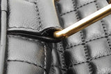 Celine Quilted Black Leather C Charm Backpack Eb0526wxzsa