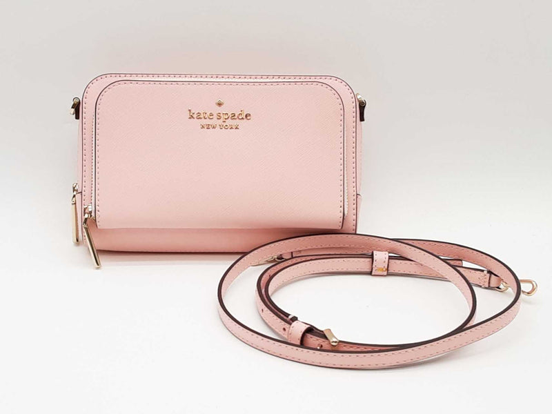 Kate Spade Staci Dual Zip Around Pink Crossbody Bag Sd0725orde