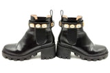 Gucci Chelsea Black Leather Boots Size 35.5 Eb0924lpxdu