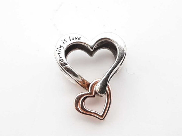 Pandora .925 Silver 1.5g Family Is Love Charm Lh1025lxde