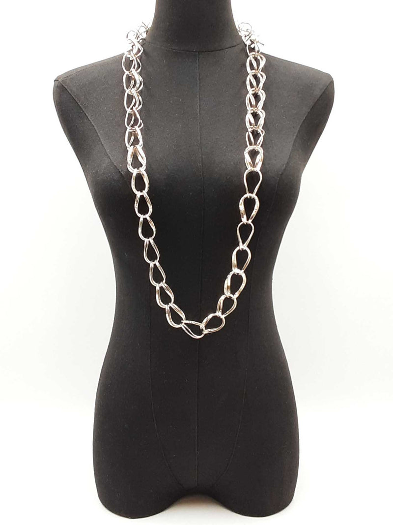 Louis Vuitton Sautoir Infinivi Silver-tone Necklace 42 Inch Fw0625lrzdu