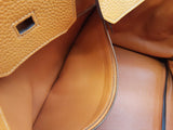 Hermes Birkin 35 Orange Clemence Palladium Hardware Handbag Do0825lxzxzde