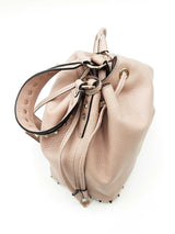 Valentino Garavani Rockstud Bucket Bag In Rose Quartz Grainy Leather Fw0926orxdu