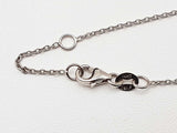 1.00 Cttw Lab Grown Diamond 14k White Gold 2.2g Pendant Chain 16 In Do0723cxzde
