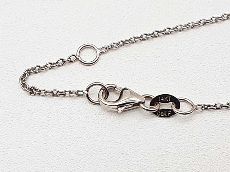 1.00 Cttw Lab Grown Diamond 14k White Gold 2.2g Pendant Chain 16 In Do0723cxzde