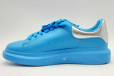 Alexander Mcqueen Oversized Blue Leather Low Top Sneakers Size 47 Eb0125lorsa