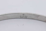 Gucci Icon 18k White Gold Cuff Bracelet 9.2 Grams Gucci Size 16 Eb0226erxsa