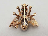 0.70 Cttw Diamonds 14k Two Tone Gold 5.0g Bee Pin Do0425wexde