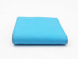 Gucci Gg Embossed Rubber-effect Bifold Wallet In Bright Splash Blue Fw0526ocrdu