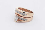 1.16cttw Diamond Wedding Set In 14k Yellow Gold 10.1 Grams Size 5 Eb1125crxsa