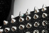 Christian Louboutin  Black Glitter Louis Junior Spikes Size 43 Eb0326lorde