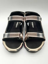 Burberry Arthur Brown Check Pattern Sandals Size 39 Fw0924lrxde