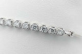 0.77cttw Diamond Bracelet In 14k White Gold 5.5 Grams 7 Inch Eb1026ixzsa