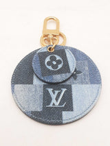 Louis Vuitton Denim Monogram Keychain Bag Charm Sd0825lrzsa