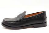 Gucci Black Leather Loafers Size 7 Eb0126oxzdu