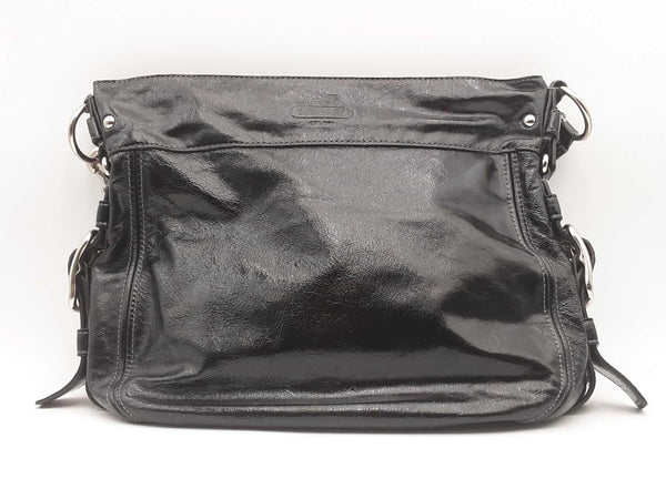 Coach Zoe Black Patent Leather Hobo Bag Sd0725izsa