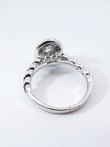 0.70 Cttw Diamond & 14k Gold Double Halo Bridal Set 5.5 Grams Size 5 Fw0326poxdu