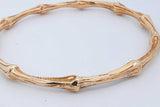 Tiffany & Co. 18k Yellow Gold Bamboo Bangle Bracelet 32.5 Grams Eb0726prxzde