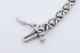 1.7cttw 14k White Gold Diamond Tennis Bracelet 12.2 Grams 7 Inch Eb0626lexzdu