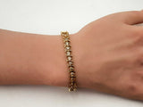 5.70ctw Diamonds 14k Yellow Gold 15.2 Grams Bracelet 7 Inch Sd0625orzxsa