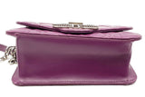 Salvatore Ferragamo Quilted Gancini Purple Leather Crossbody Bag Eb0226orxsa