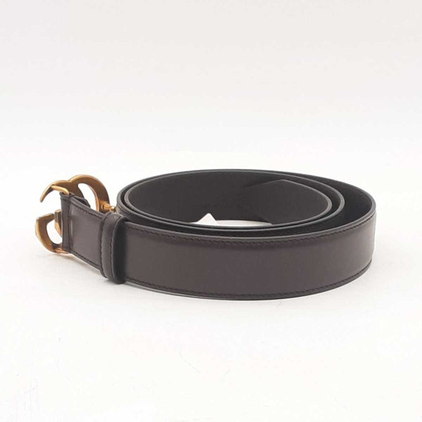 Gucci Gg Marmont Brown Leather Belt Sd0725ozxsa