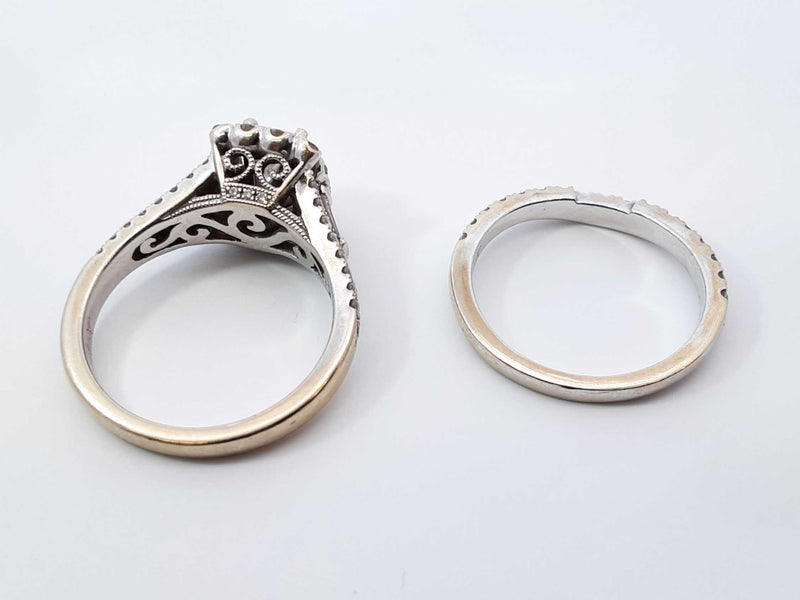 Neil Lane 1.57 Cttw Diamond & 14k Gold Bridal Set 8.5 Grams Size 6.5 Fw0925ezxdu