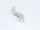 Approx. 0.52ctw Diamond Journey Pendant In 14k White Gold 3.5 Grams Eb1124wxzdu