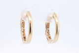 Approx. 1.1ctw Diamond Hoop Earrings In 14k Yellow Gold 4.6 Grams Eb0924lixdu