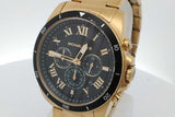 Michael Kors Gold Tone Stainless Steel Alek 44mm Quartz Chronograph Watch Eb0626crsa