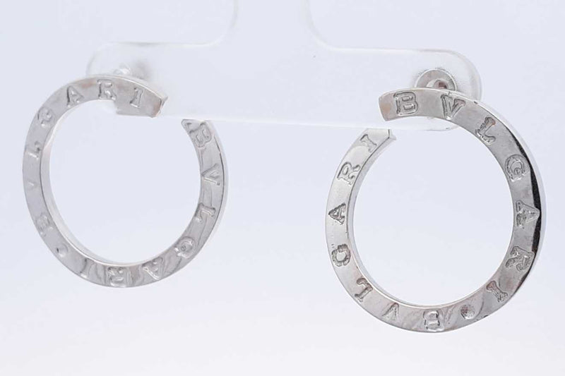 18k White Gold Hoop Earrings 5.8 Grams Eb0924owxsa