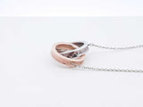 Tiffany & Co. Interlocking Circles Silver Necklace 5 Grams 16 Inch Fw0525wrzdu