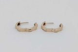 0.06cttw Diamond Hoop Earrings In 14k Yellow Gold 3.5 Grams Eb1026oorsa