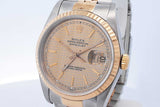 Rolex Oyster Perpetual Datejust Houndstooth Dial 36mm Watch Eb0526rrxzde