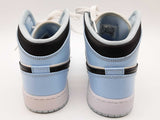 Nike 555112-401 Air Jordan 1 Mid Ice Blue White Shoes Size Us 6y Do0426ixde