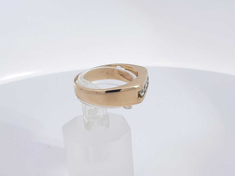 0.28 Cttw Diamond 14k Yellow Gold Ring 6.1 Grams Size 7 Aa1025oirsa