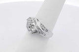 0.66cttw Diamond Ring In 14k White Gold 4.5 Grams Size 7 Eb0726rxzsa