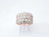 1.14 Cttw Diamond & 14k Rose Gold Multi Halo Ring 7.7 Grams Size 10 Fw0726erxdu