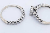 1.93cttw Diamond Wedding Set In 14k White Gold 5.1 Grams Size 8 Eb0825exzde