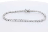4.48ctw Lab Grown Diamond Tennis Bracelet 14k White Gold 8.9 Grams Eb0225lxrxdu