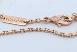 Van Cleef & Arpels 18k Rose Gold Ladybug Bracelet 4 Grams 7 Inch Eb0926lrxzde