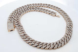 71.65ctw Diamond Cuban Chain Link Necklace 10k Yellow Gold 138.9g Eb1225loxxzdu