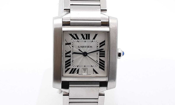 Cartier Tank Francaise Automatic Stainless Steel Watch 28mm Eboexzdu144020000931
