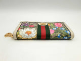 Gucci Gg Ophidia Floral & Ivory Zip-around Wallet Fwwcrsa