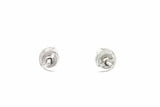 0.46cttw Diamond Stud Screwback Earrings In 14k White Gold 1.7 Grams Eb0926lxzsa