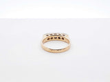 0.75 Cttw Five Stone Diamond & 14k Yellow Gold Ring 3.4 Grams Size 6 Fw0625ozxdu