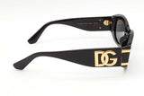 Dolce & Gabbana Dg4502 Oval Sunglasses In Black Eb1125ixde
