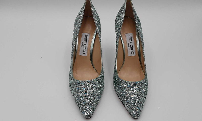 Jimmy Choo Miami Mint Glitter Romy 85 Hslcrsa