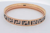 18k Yellow Gold Greek Key Bangle Bracelet 11.3 Grams Eb0626epxsa