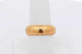 24k Yellow Gold Wedding Band Ring 18.1 Grams Size 7.5 Eb0526oxxzsa